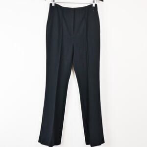 Anthropologie Size 8 Princess Seam Dress Pants Side Slit Black